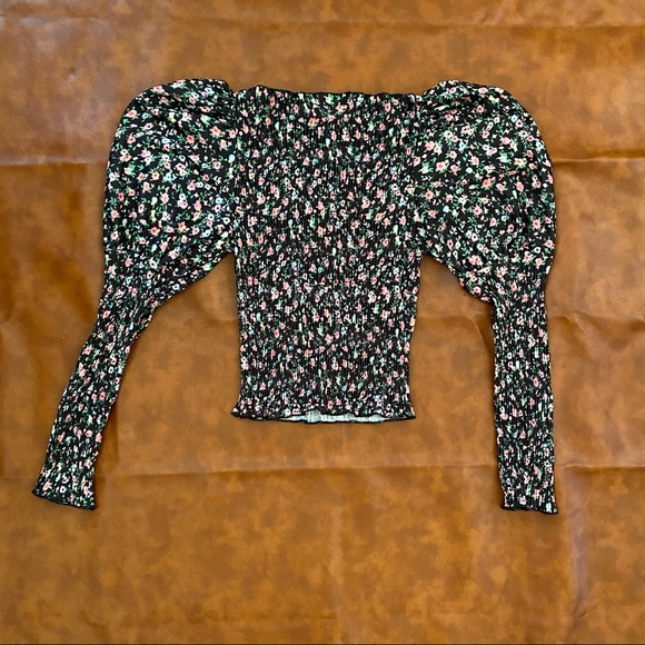 ASOS DESIGN long sleeve top in floral print - US 2 - Picture 4 of 6